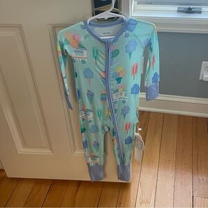 NWT Little Sleepies Bamboo Sweet Scoops Ice Cream Print Zippy Pajama 12-18M